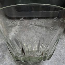 Vintage Crystal Salad Bowl