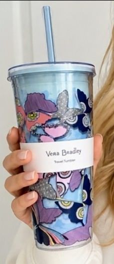 Vera Bradley 24 oz. Tumbler. Butterfly By design