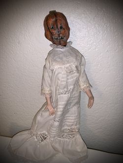 Rotten Pumpkin Head Doll