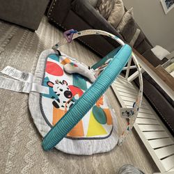 Colorful Baby Play Gym with Zebra Design