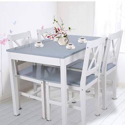 😀 Set  of 5, 1 MAVIS LAVEN Dining Table With 4 Chairs