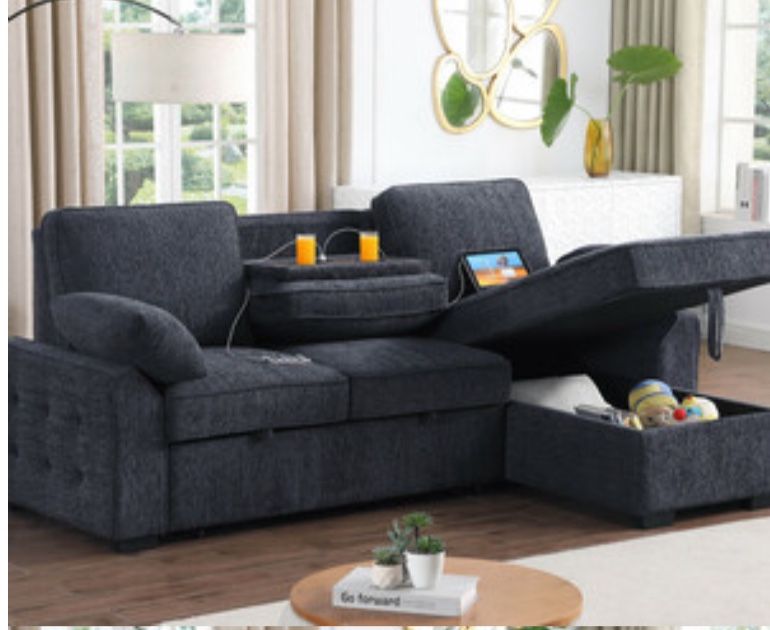 Sectional Sleeper W/usb Port