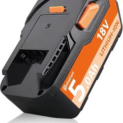 PDstation 5.0Ah R840087 Li-ion Battery Replacement for Ridgid 18V Tools