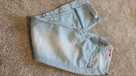 Baby blue jeans