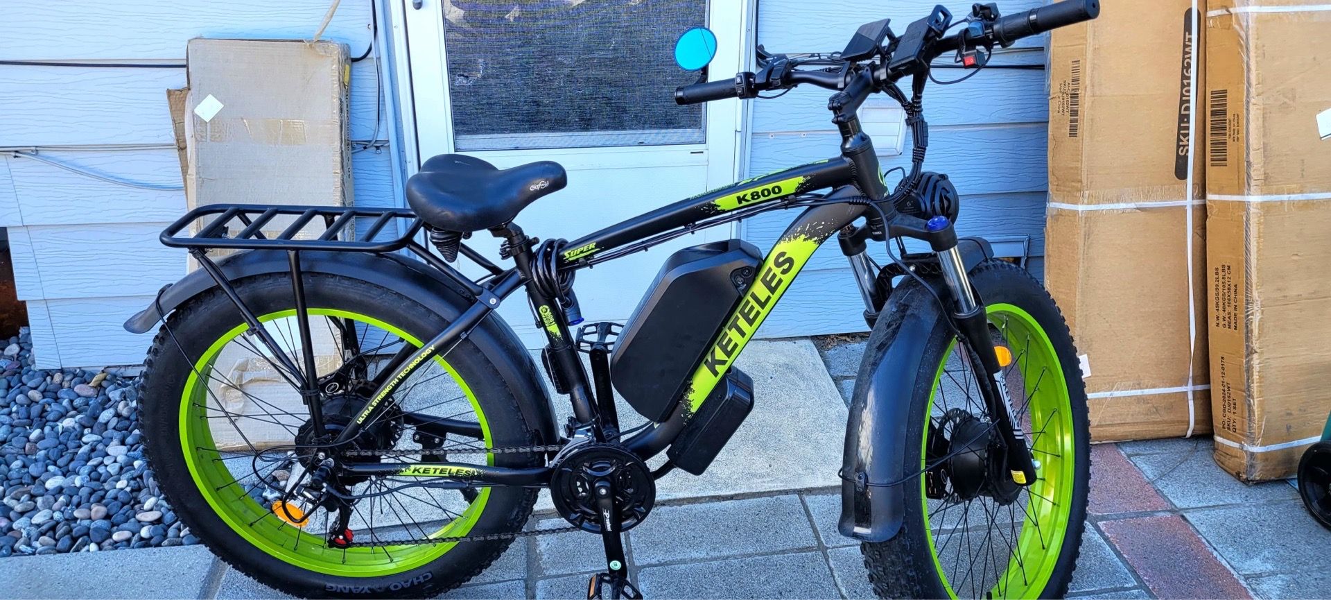 KETELES K800 Electric Bicycle 2000W Dual Motor, Hydraulic Brake Electric Bike Ebike
