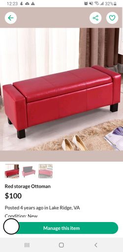 Red Ottoman