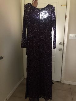 New dress . Vestido elegante morado