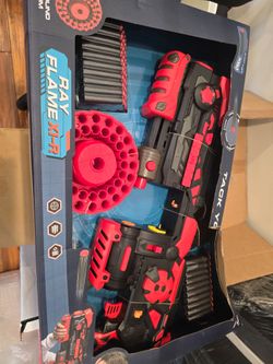 Ray Flame X1-R foam dart blaster set.