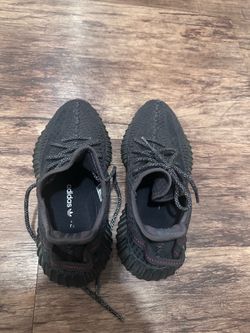 Black Yeezys, US size 5.5