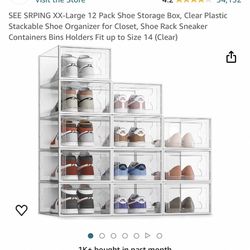 Shoe Storage 12 Containers XXL BRAND NEW IN UNOPENED BOX
