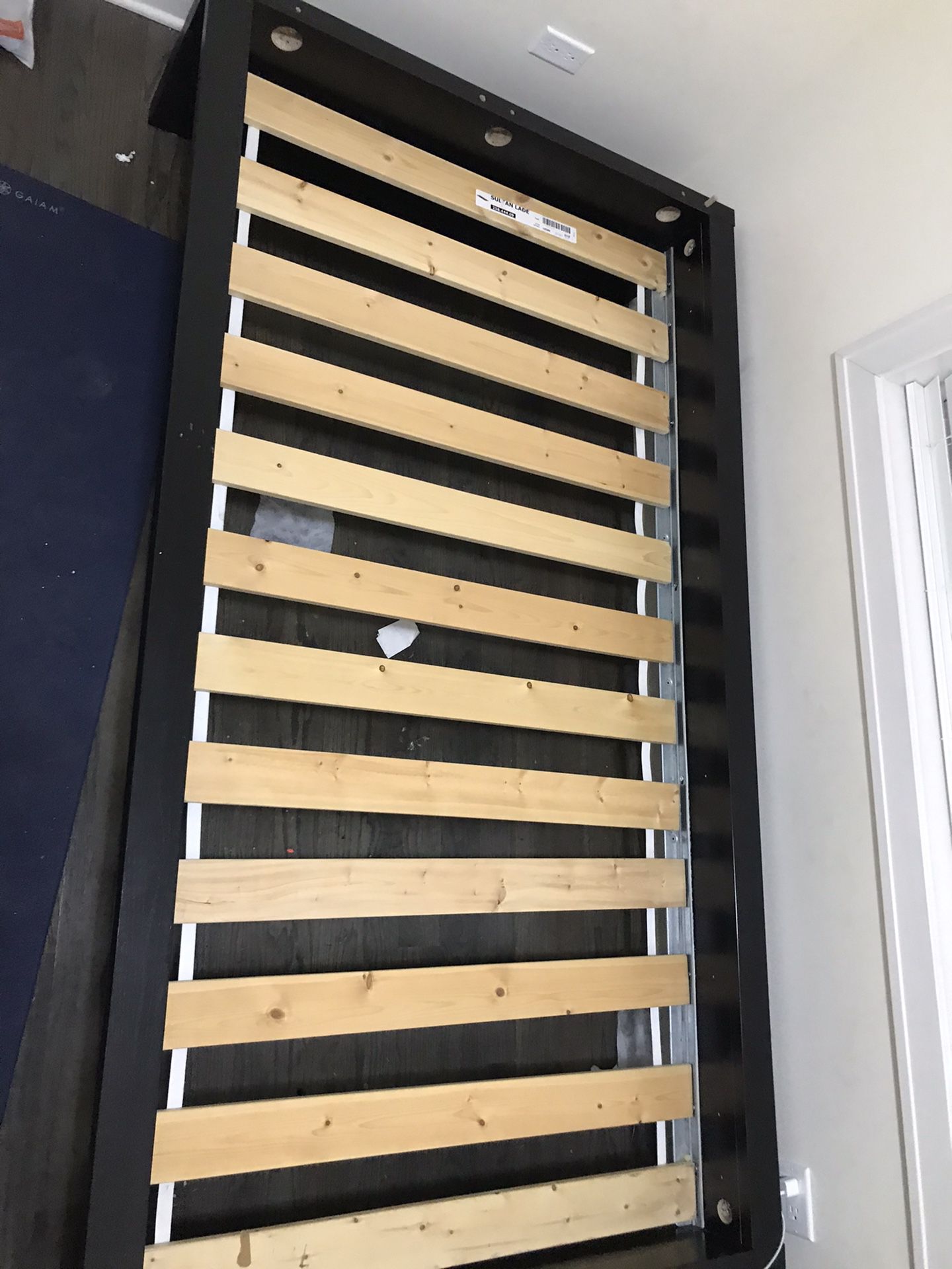 Twin Bed Frame (IKEA) and Mattress for sale