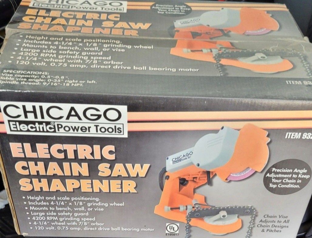 Chicago Electric Chain Saw Chainsaw Sharpener