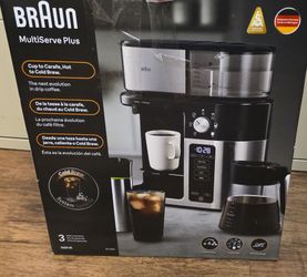 Braun multiserve plus 10-cup pod free drip coffee maker/ Hot ans Cold brew