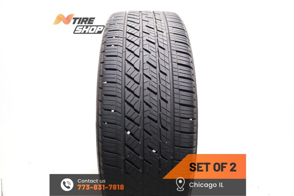 Set of 2 Used  8/32  235/55RF19  105H  Bridgestone  DriveGuard RFT