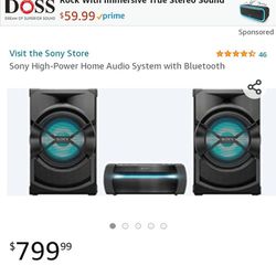 Sony High Powered Bluetooth System  Thumbnail