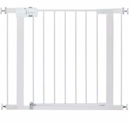 NEW Safety 1st Easy Install Walk Thru Baby Gate for Doorway With Door, Dog Gates, Fits 29"-38", Easy Install 28" Tall, White