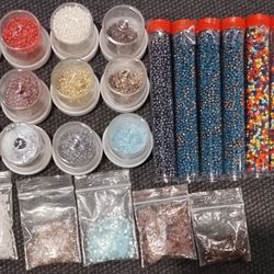 Bead Lot #8    11/00 And 10/00 Mixed Color Seed Bead Lot