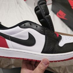 Air Jordan 1 Retro Low OG | Size 14 | Brand New |Black White Red | 106