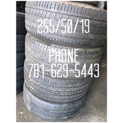 Used Tire For Sale 255/50/19 $250 All Four free mounting and Balancing