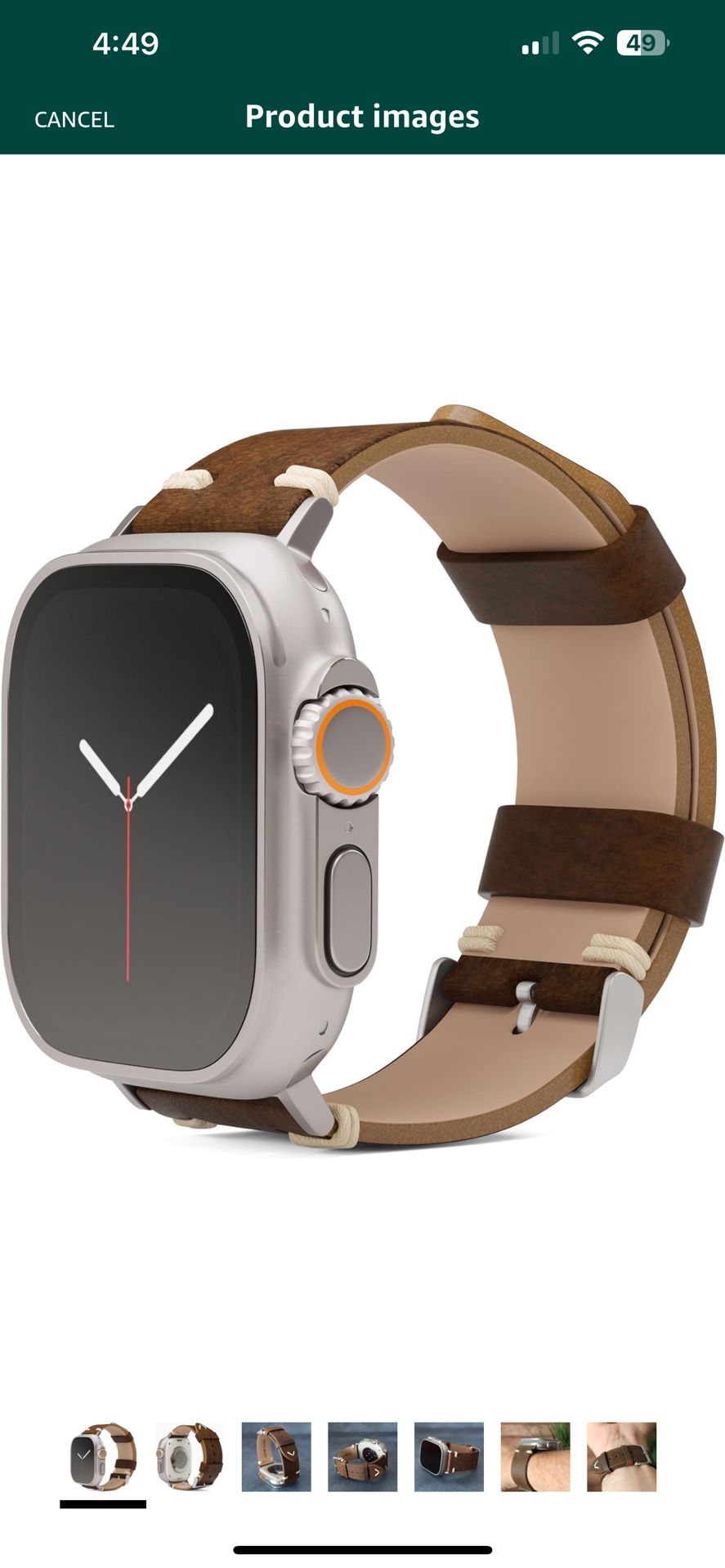 Leather Strap For Apple Watch 