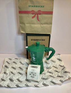 New Starbucks x Bialetti Italy Green 2025 Moka Coffee Pot 130ml 4.4oz