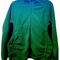 NIKE THERMA-FIT FULL ZIP Small Jacket Forest Green WM Tennis Black Logos Mens