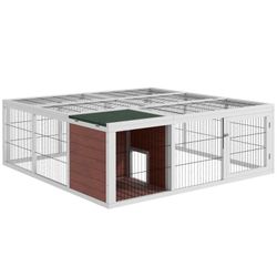 Wooden Outdoor Rabbit Hutch, Tortoise House