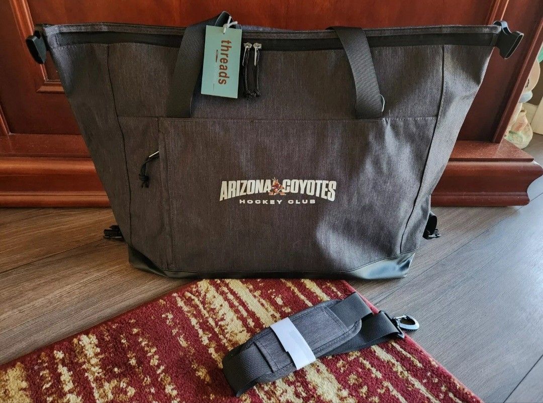 Arizona Coyotes Utah HC Hockey Club Large Tote Duffle Travel Bag by Threads NEW