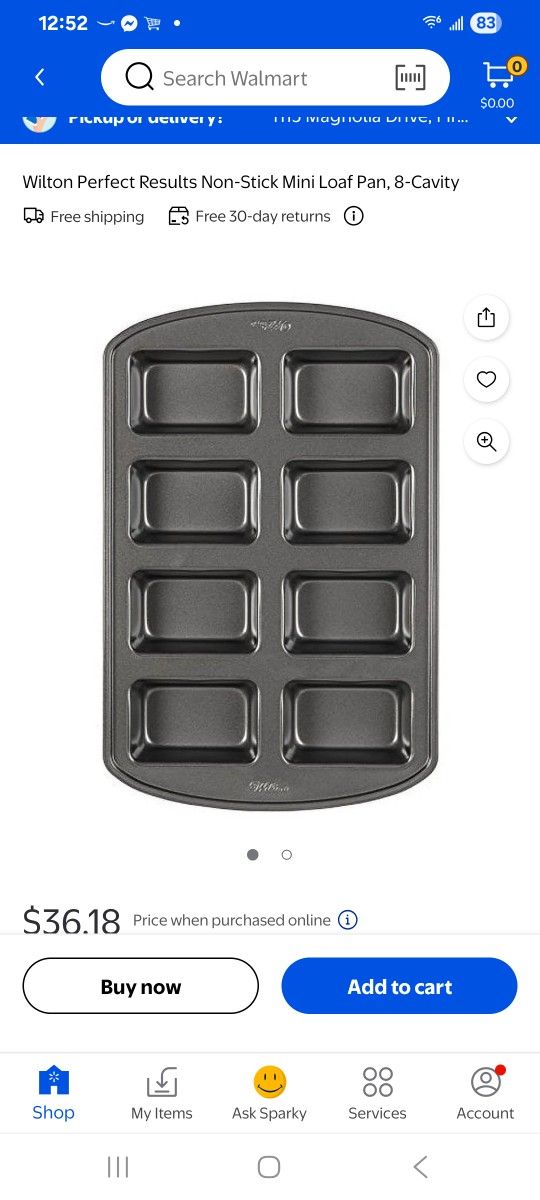 New Wilton Perfect Results Mini Loafs Pan