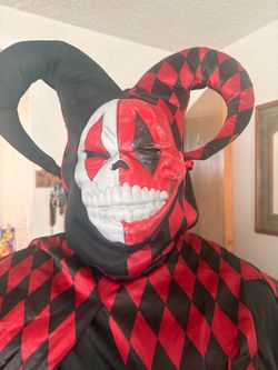 Evil Jester Costume Size Large