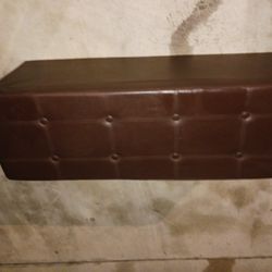 NEW 43IN LONG BROWN STORAGE SEAT BENCH ETC 30 FINAL PRICE