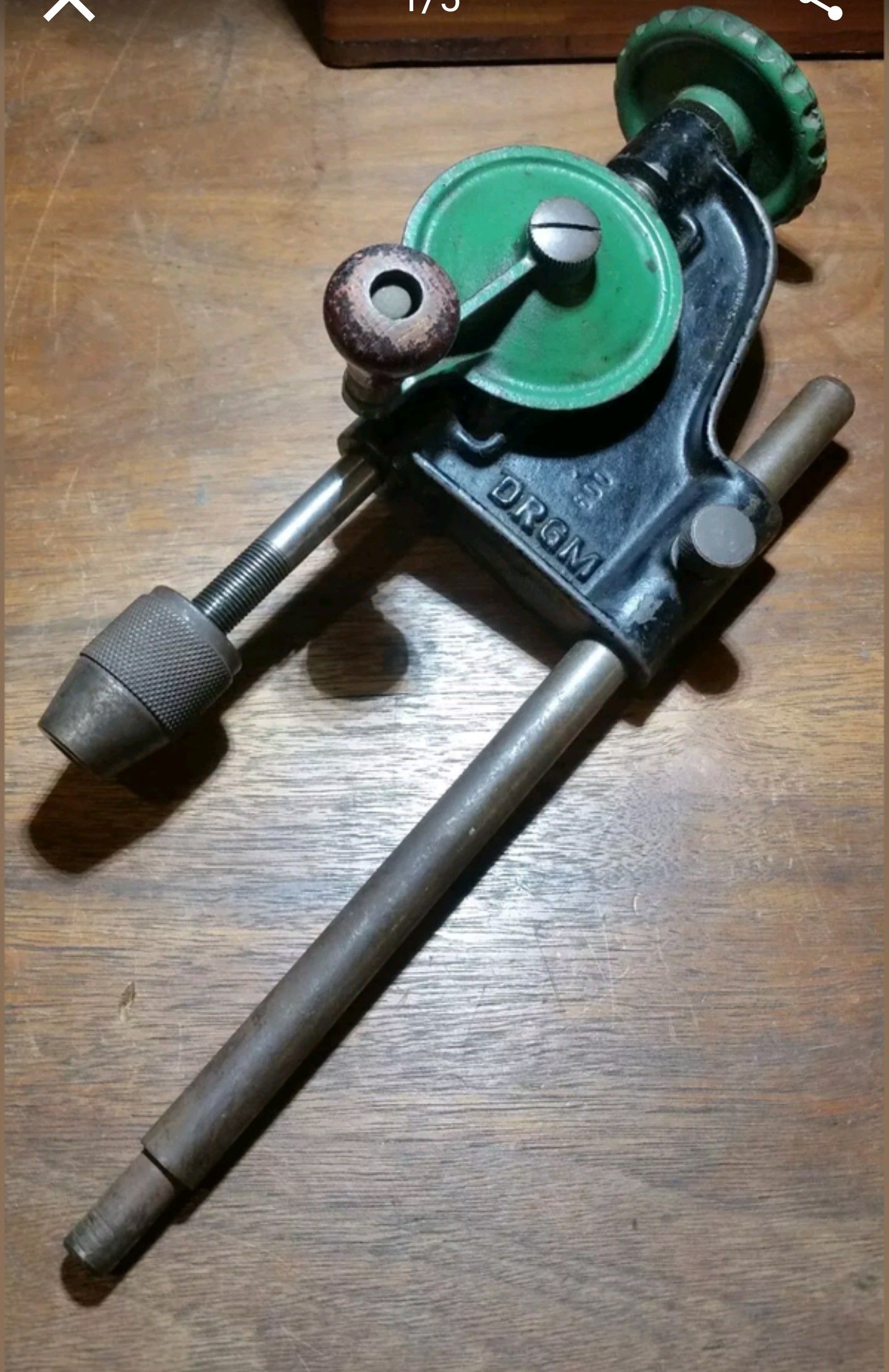 1930's DRGM 600 Hand Crank Drill Press