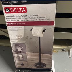 Delta Brushed Bronze Pedestal Toilet Paper Holder