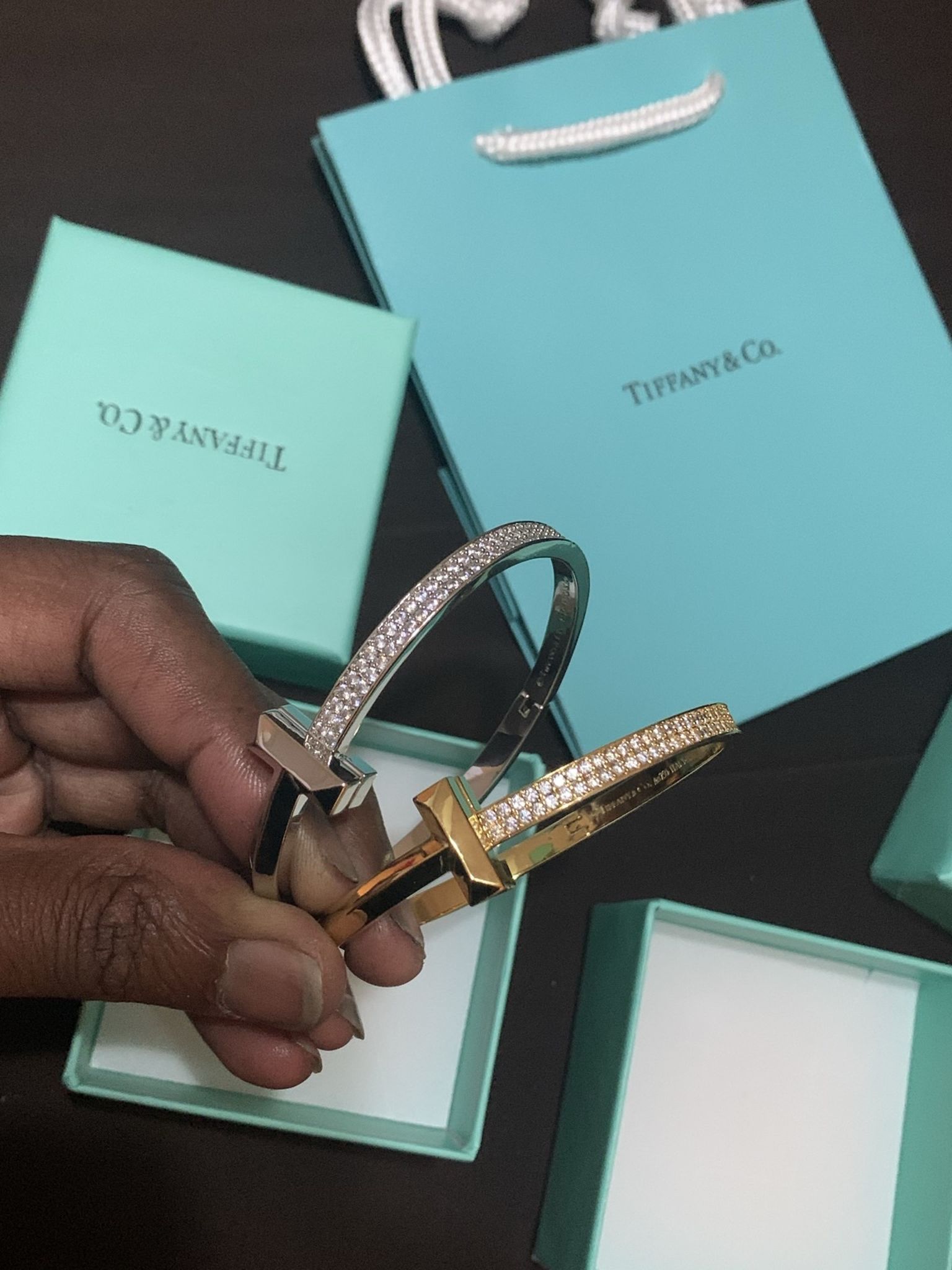 Iced Tiffany Bracelet In Box