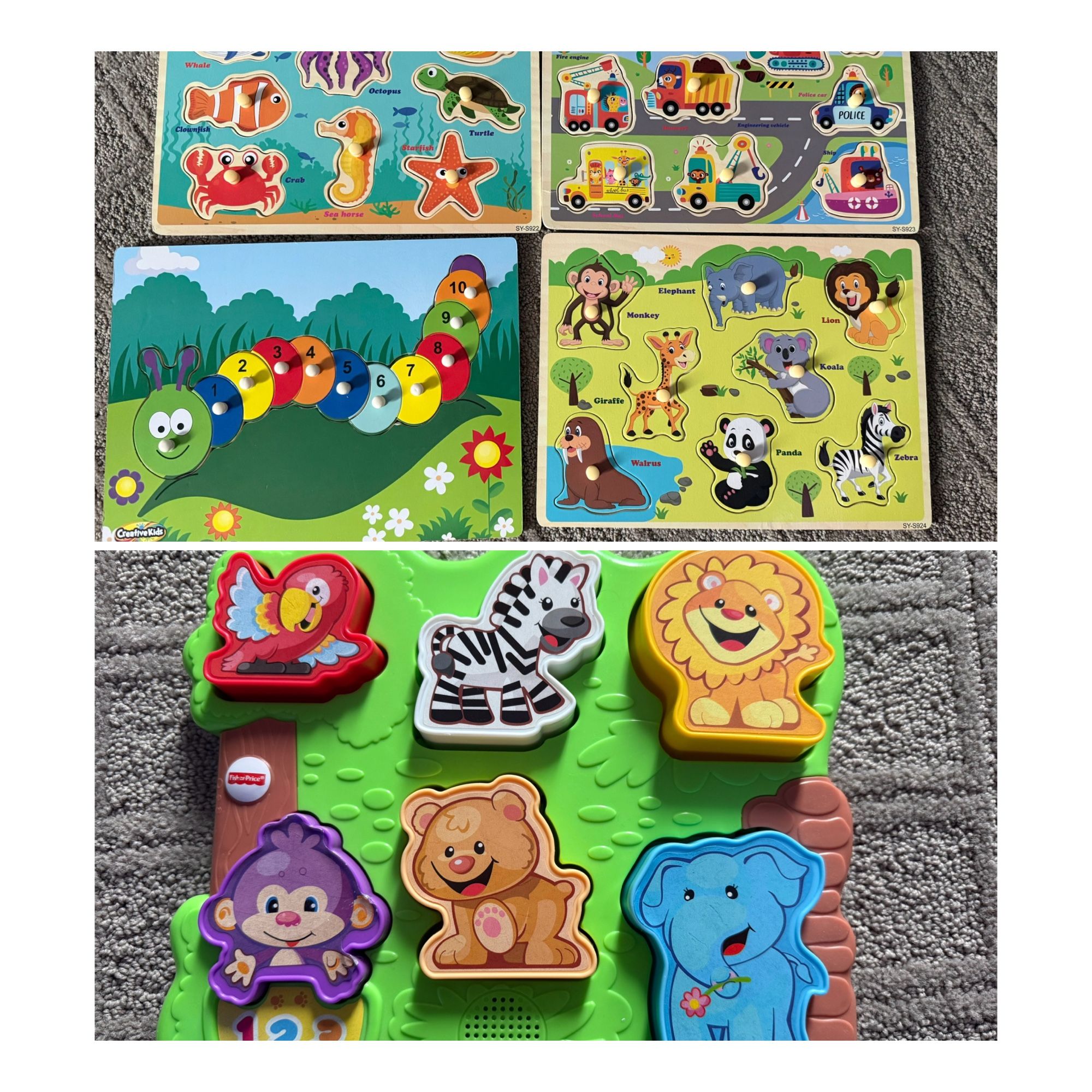 Peg Puzzles, Chunky Piece Puzzle