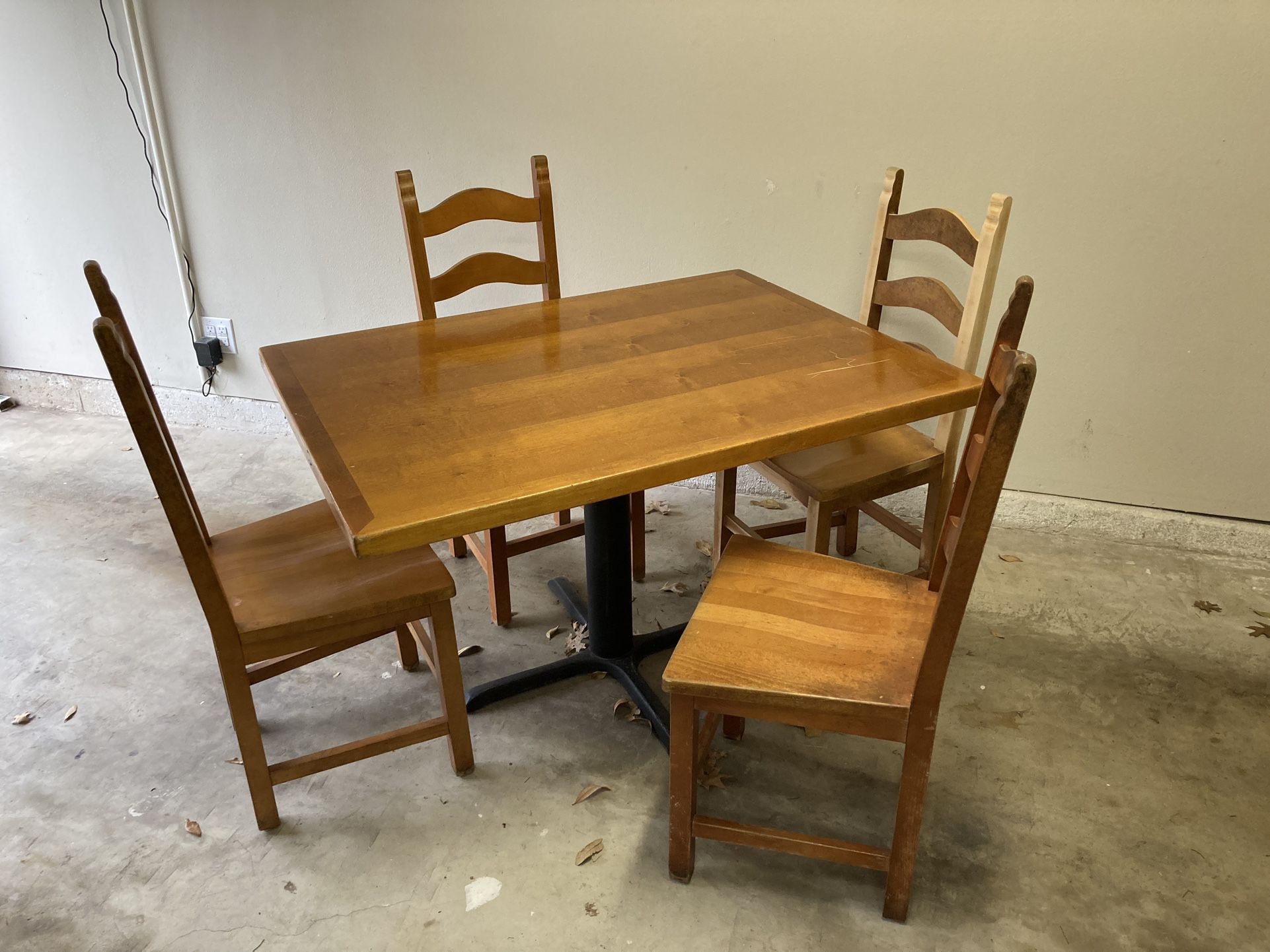Restaurant Grade Dining Table and Chairs