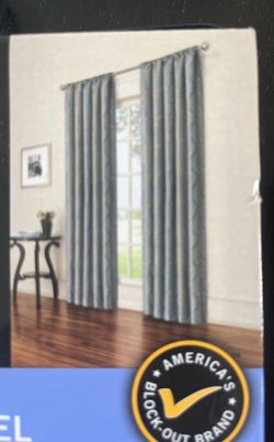 2 Blackout Panel Curtains  42 X 84 In