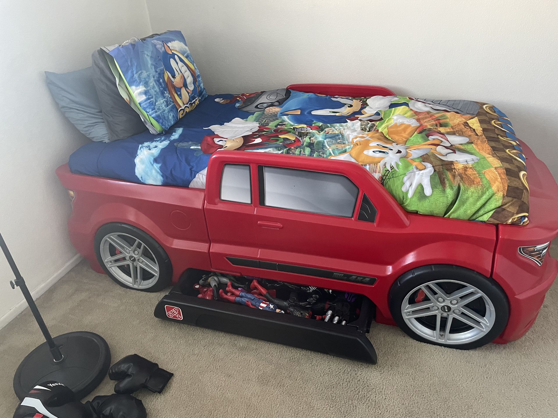 Boys Truck Bed With Storage 