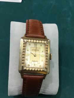 LeCoultre 14K yellow gold watch