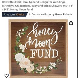 Honey Moon Fund Collection Box Wedding 