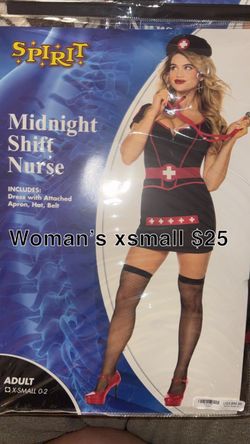 Spirit Midnight Shift Nurse Halloween Costume XS