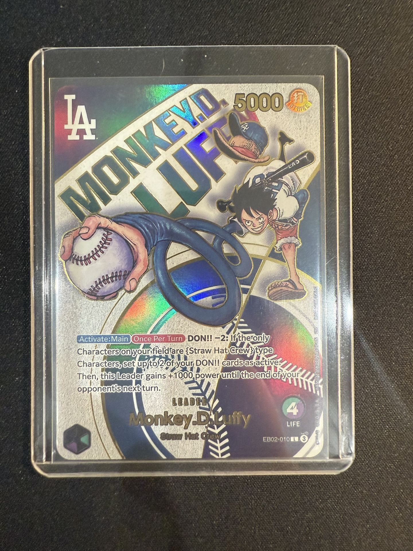 Monkey.D.Luffy Dodgers One Piece Promo Card EB02-010