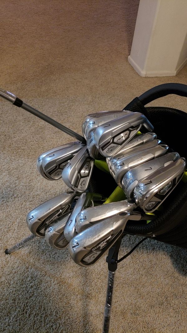 7 irons callaway apex rogue steel head for Sale in New ...