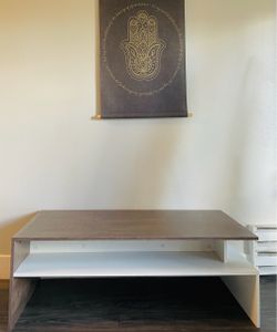 Modern Coffee Table with Lower Shelf storage