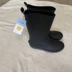 New with Tag Cat & Jack Classic Black Rain Boots