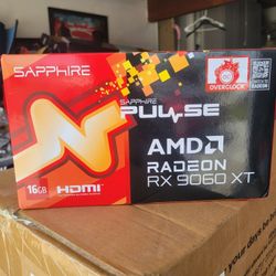 Sapphire 11350-03-20G Pulse AMD Radeon™ RX 9060 XT Gaming OC Graphics Card with 16GB GDDR6, AMD RDNA 4 NEW SEALED 