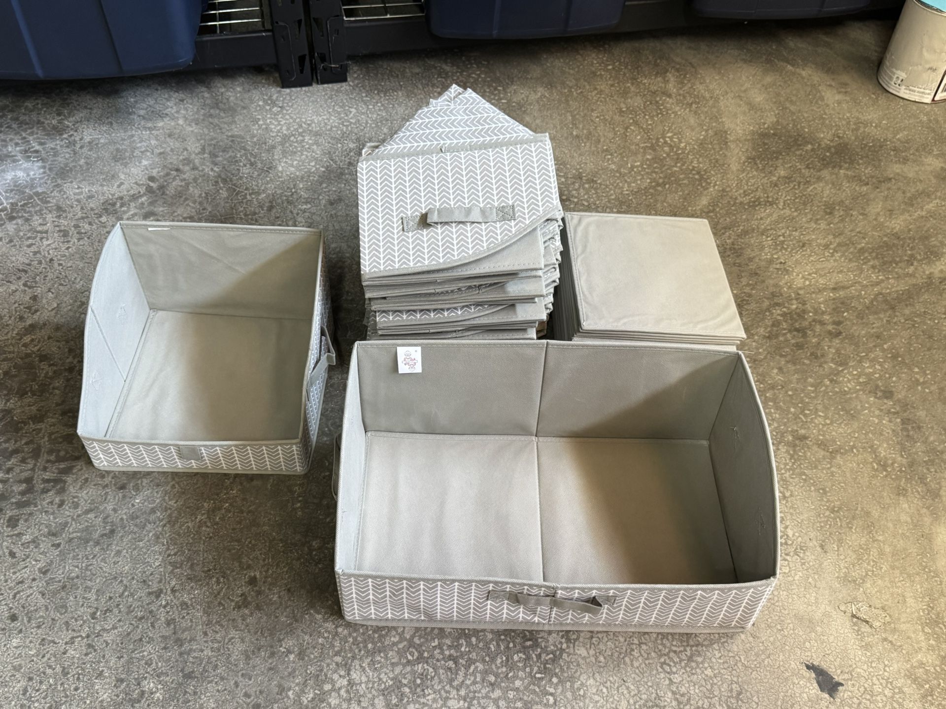 Gray Trapezoid Organizer / Storage Bins for closet