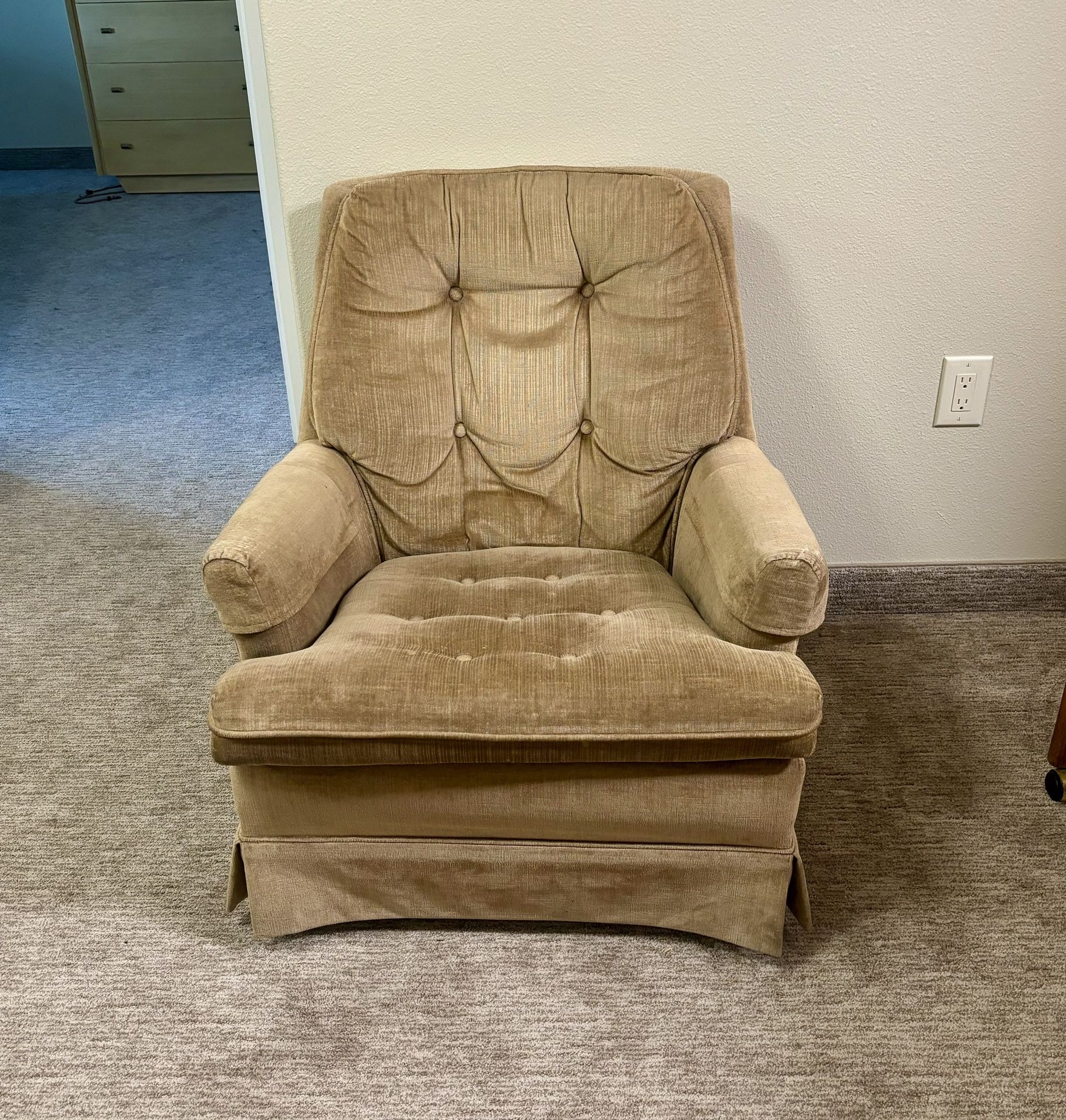 Beige Arm Chair In Mint Condition!