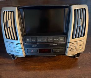 OEM Lexus Navigation Multimedia Display Screen & Climate Control Unit Perfect Fit for 2004–2009 Lexus RX 330, RX 350, RX 400h Product Images (Front vi