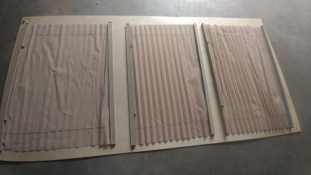 Conversion van rear window curtains